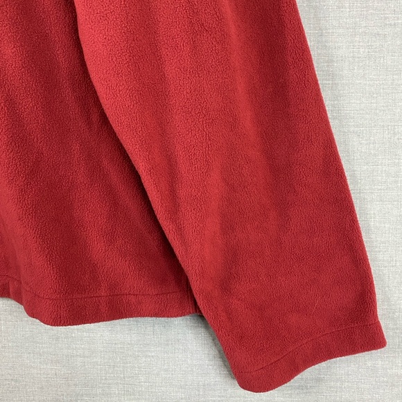 NWT Lands' End Men's Anyweather Fleece Quarter Zip Pullover In Burgundy Size XXL - Picture 4 of 7